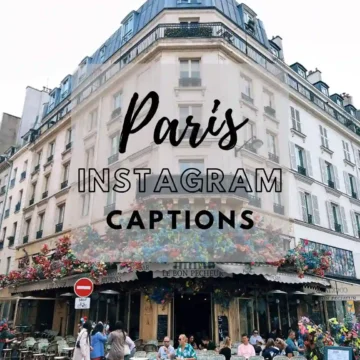 Paris Instagram captions