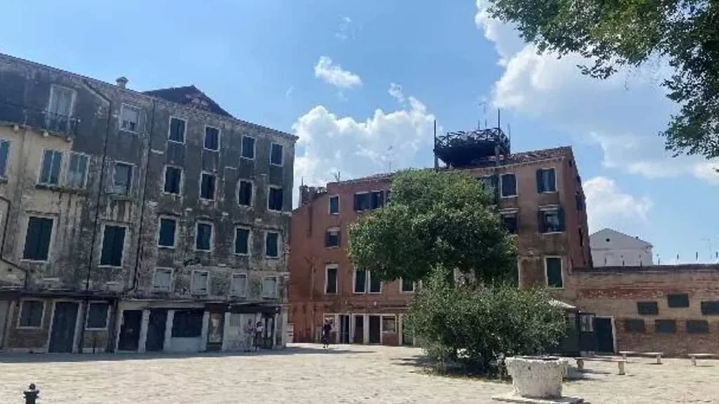 The main Venetian Ghetto plaza