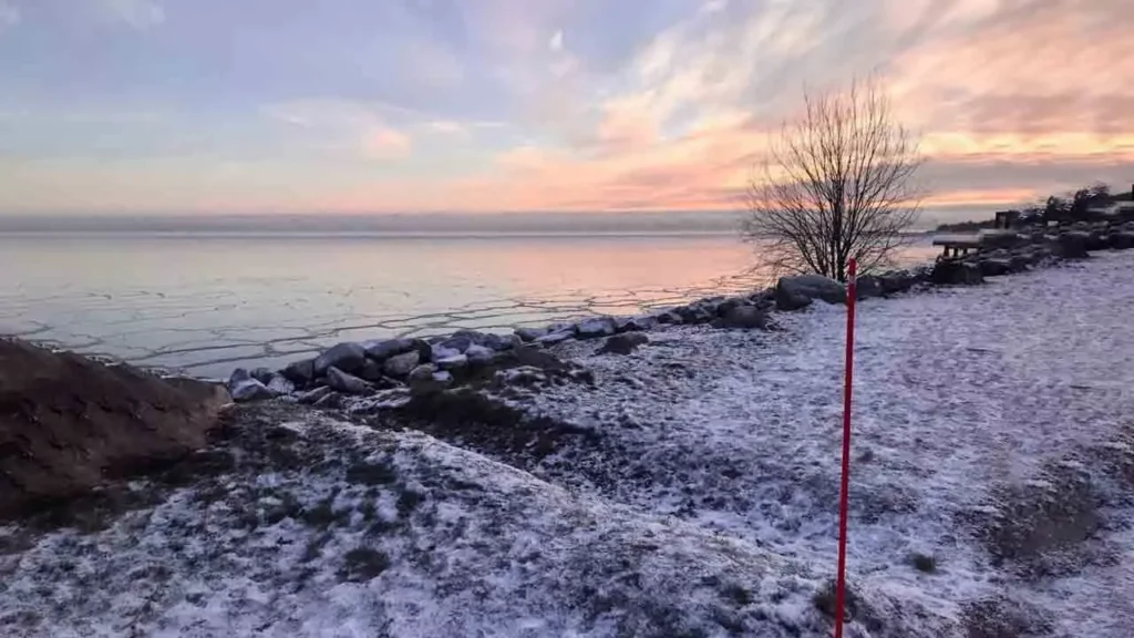 The Gulf of Finland in Helsinki on an icy winter’s day in 2021