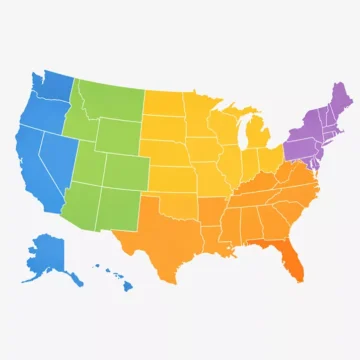 us states by region