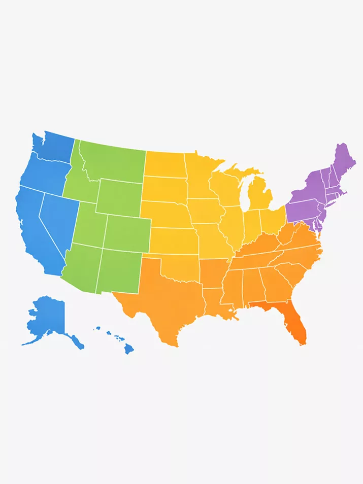 us states by region